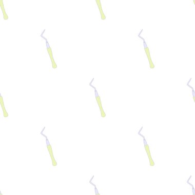 Sonda, diş aracı deseni dikişsiz vektör