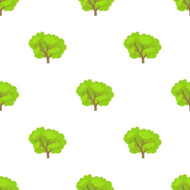 Yeşil ağaç deseni pürüzsüz vektör