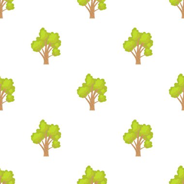 Yeşil ağaç deseni pürüzsüz vektör