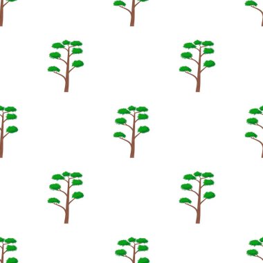 Yüksek çam ağacı desenli dikişsiz vektör