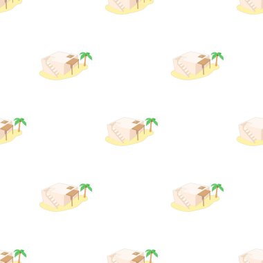 Mısırlı ev desenli kusursuz vektör