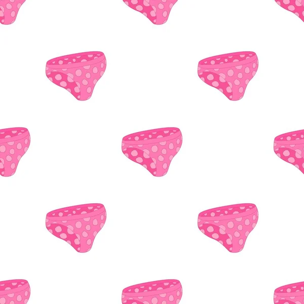 女性粉红点裤子图案无缝病媒 — 图库矢量图片