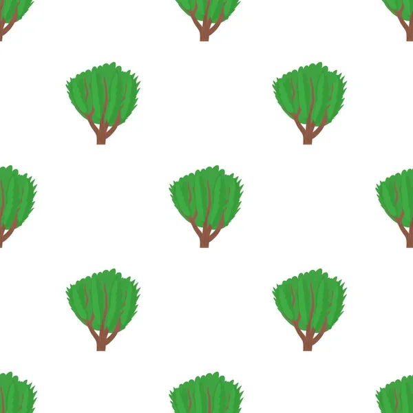 Дерево с рисунком зеленых листьев бесшовный вектор — стоковый вектор
