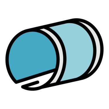 Modern esnek görüntü simgesi renk ana hatları vektörü