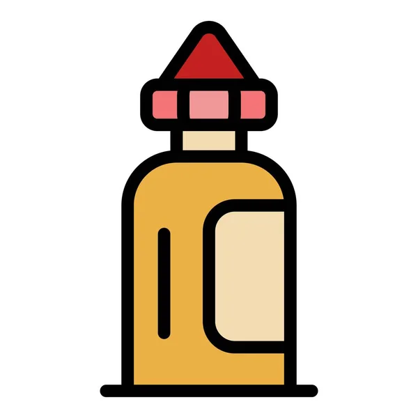 Small glue bottle icon color outline vector — Stock Vector