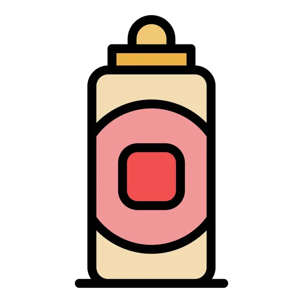 Bebé botella icono color contorno vector — Vector de stock