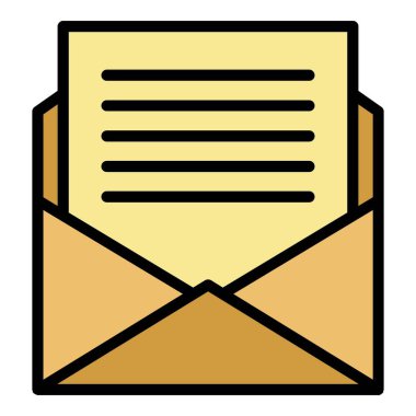 Ünlülerin davet simgesi renk özet vektörünü e- posta ile gönder