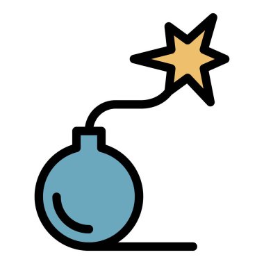 Bomba ikonu renk ana hatlarını ateşle