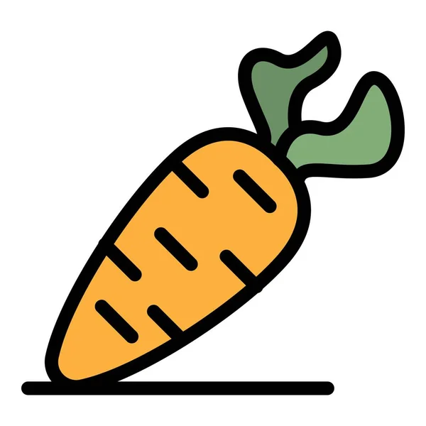 Vektor barvy ikon mrkvového krmiva — Stockový vektor