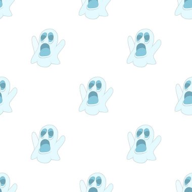 Cadılar Bayramı hayalet deseni pürüzsüz vektör