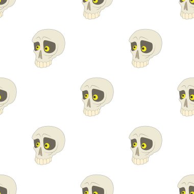 İnsan kafatası deseni kusursuz vektör
