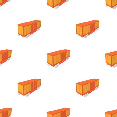 Demiryolu kargo konteynırı desensiz vektör