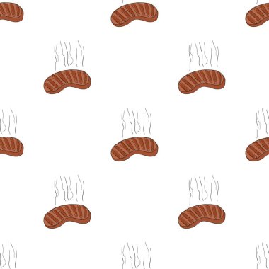 Sosis deseni pürüzsüz vektör