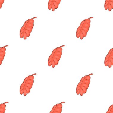 Kırmızı meşe yaprağı deseni pürüzsüz vektör