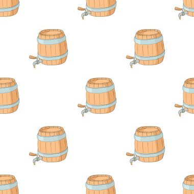 Bira fıçısının dikişsiz vektörü