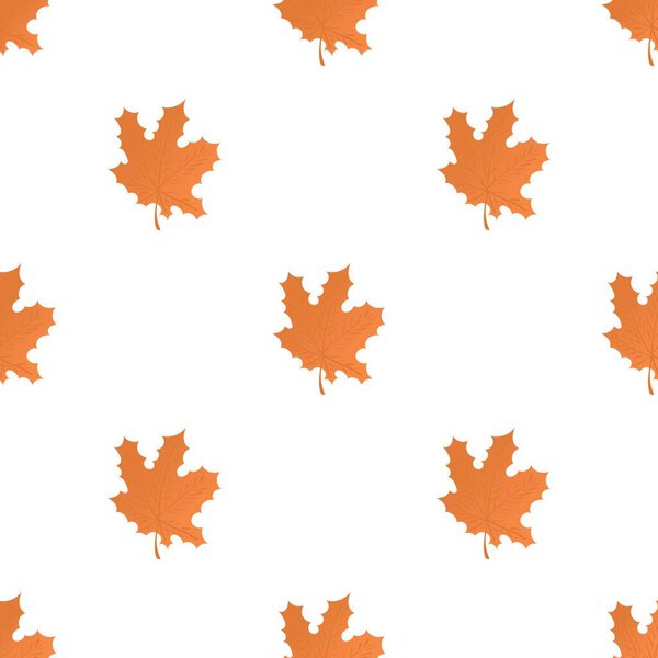 Maple leaf pattern seamless vector