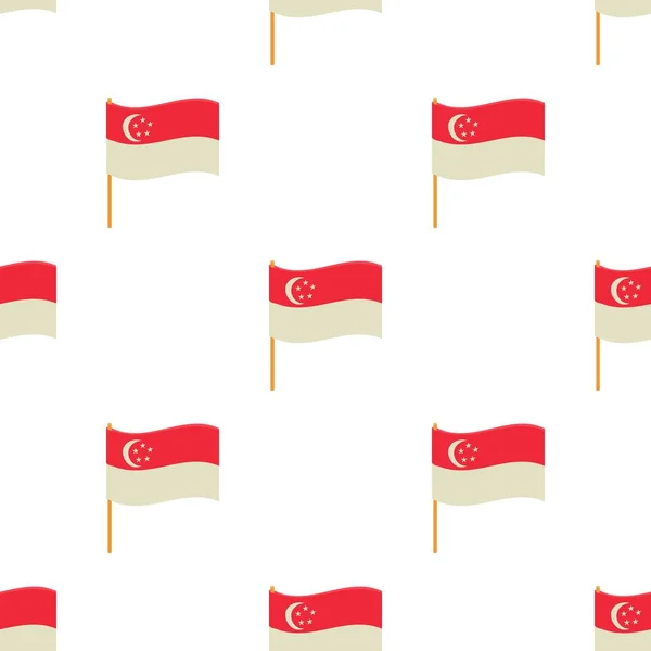 Singapore vlag patroon naadloze vector — Stockvector