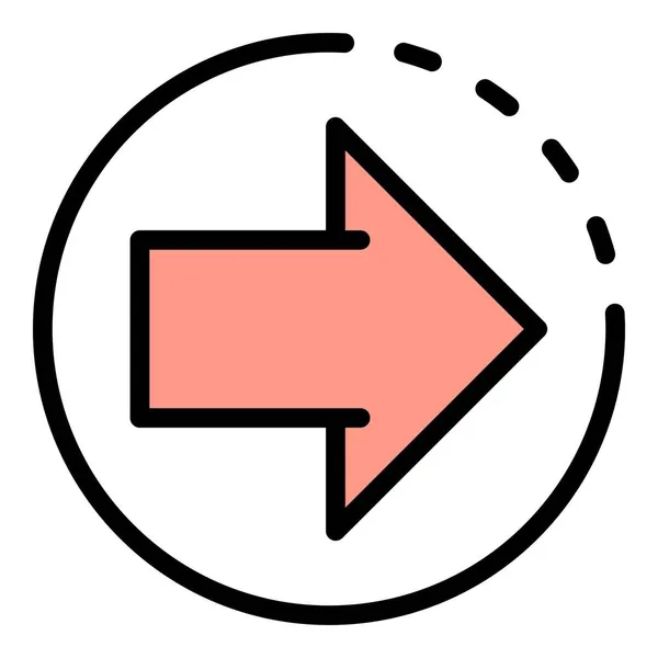 Vektor barvy ikony šipky pro přemístění — Stockový vektor