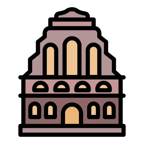 ( 영어 ) Old Riga building icon color outline vector — 스톡 벡터