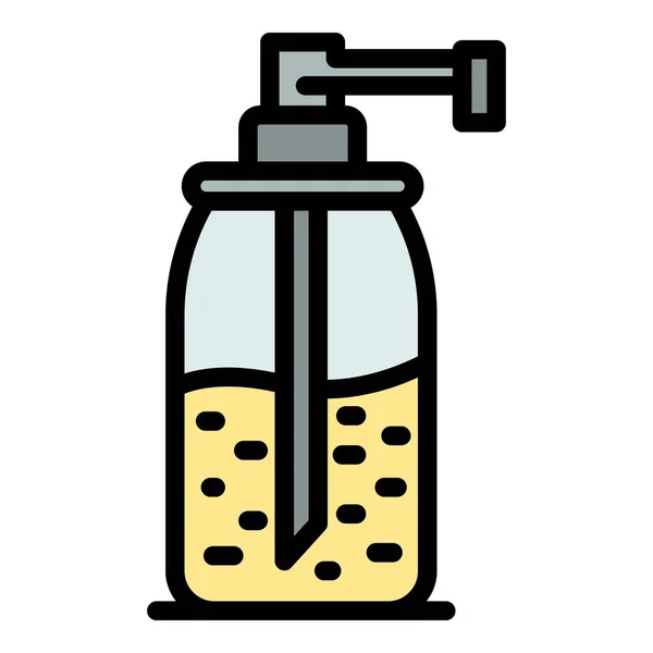 Dozownik mydła ikona kolor zarys wektor — Wektor stockowy