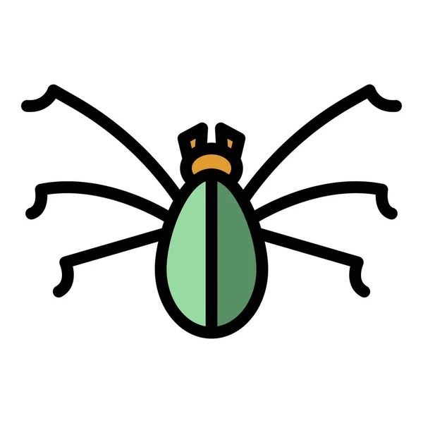 Agua insecto icono color contorno vector — Vector de stock