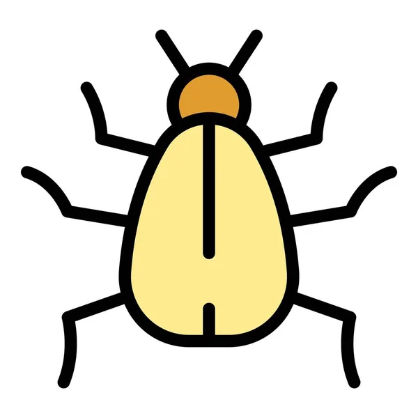 Organism bug icon color outline vector — Stock Vector