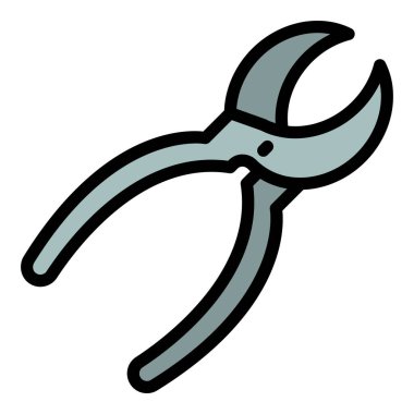 Pense simgesi renk ana hatları vektörü