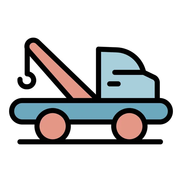 Вектор цвета иконки грузовика — стоковый вектор
