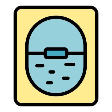 Uçak dengesi ekipman simgesi renk dış hat vektörü