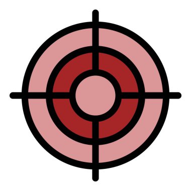 Hedef simge renk özet vektörünü hedefle