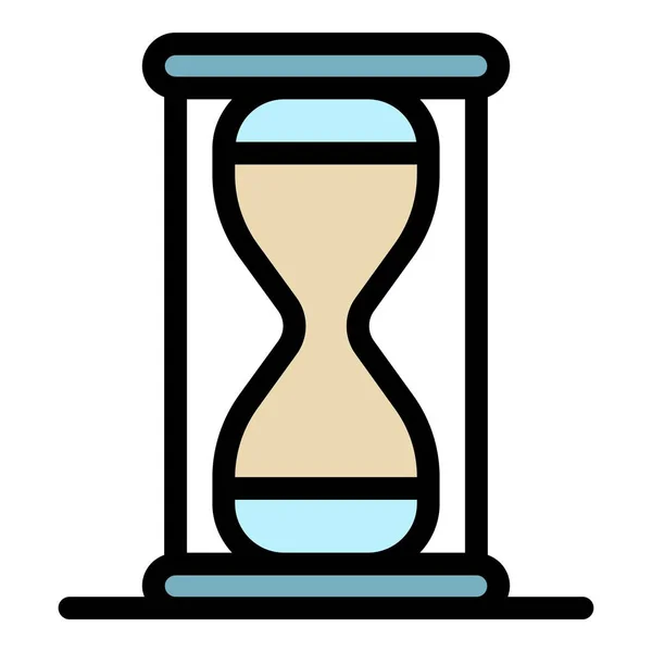 Misión reloj de arena icono color contorno vector — Archivo Imágenes Vectoriales