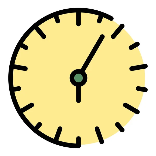 Analog saat onarım simgesi renk ana hatları vektörü — Stok Vektör