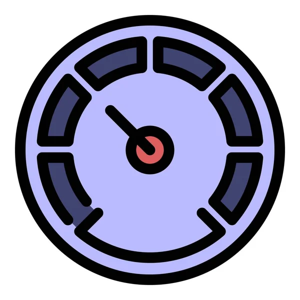 Barometer display pictogram kleur omtrek vector — Stockvector