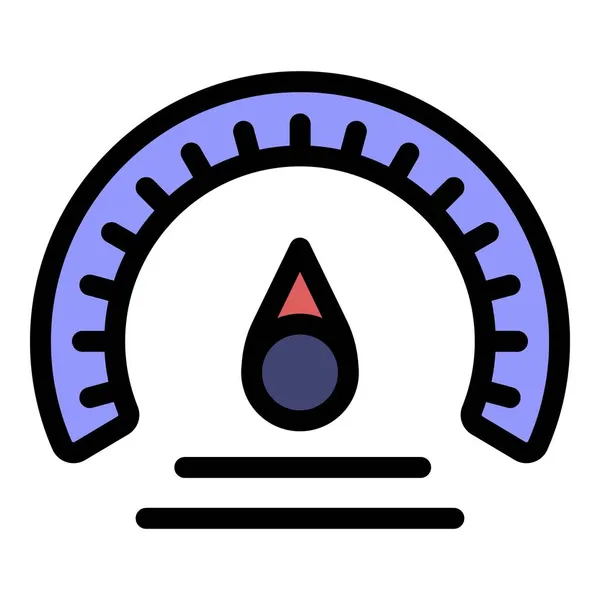 Barometer measurement icon color outline vector — Stock Vector