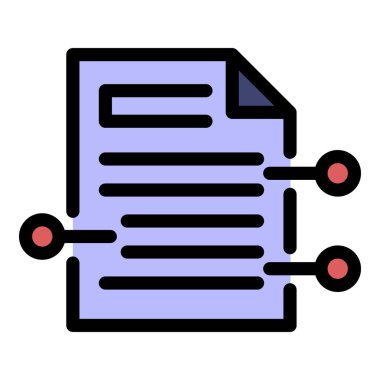 Özet özet renk ana hatları vektörü