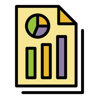 Grafik simgesi renk özet vektörünü denetle