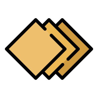 Banyo kiremitleri renk çizgisi vektörü