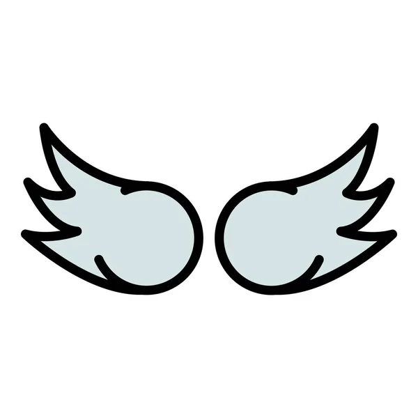 Vektor barev ikon Fly wings — Stockový vektor