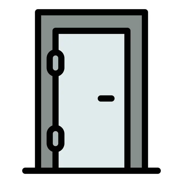 Вектор контура контура иконки ремонтника дверей — стоковый вектор