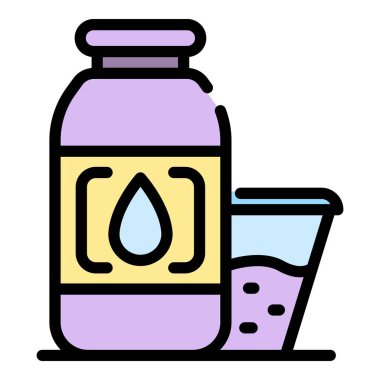 Sauna simgesi renk ana hatları için Aromatik yağ