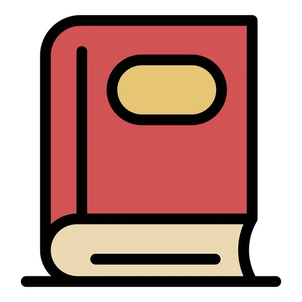 Icono de libro de teléfonos color contorno vector — Vector de stock