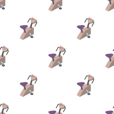 Egzersiz bisikleti şablonu pürüzsüz vektör