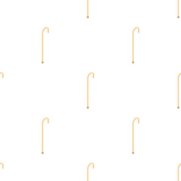 Walking cane pattern seamless vector
