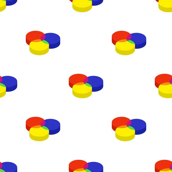 RGB Farbprofil Muster nahtloser Vektor — Stockvektor