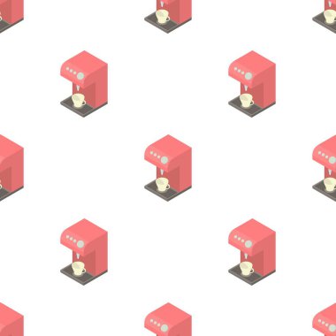 Kahve makinesi deseni dikişsiz vektör