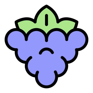 Blackberry simgesi renk ana hatları vektörü