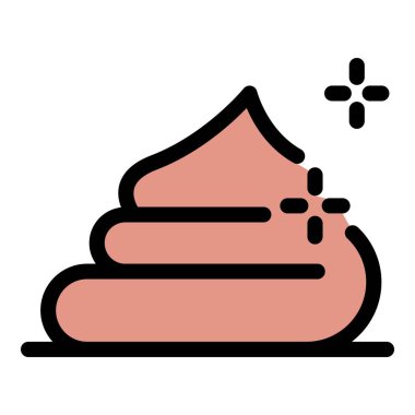 Güneş kremi simgesi renk ana hatları vektörü