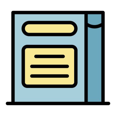 Deterjan paket simgesi renk ana hatları vektörü