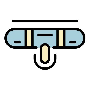 Normal kredi puanı simgesi renk özet vektörü