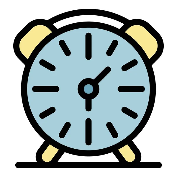 Reloj despertador icono color contorno vector — Archivo Imágenes Vectoriales